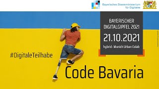 Bayerischer Digitalgipfel CODEBAVARIA 2021